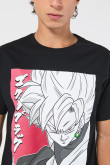 Camiseta manga corta con estampado en frente de Dragon Ball Super