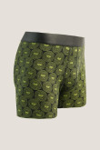 Bóxer largo-midway brief negro con diseños de Rick and Morty