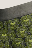 Bóxer largo-midway brief negro con diseños de Rick and Morty