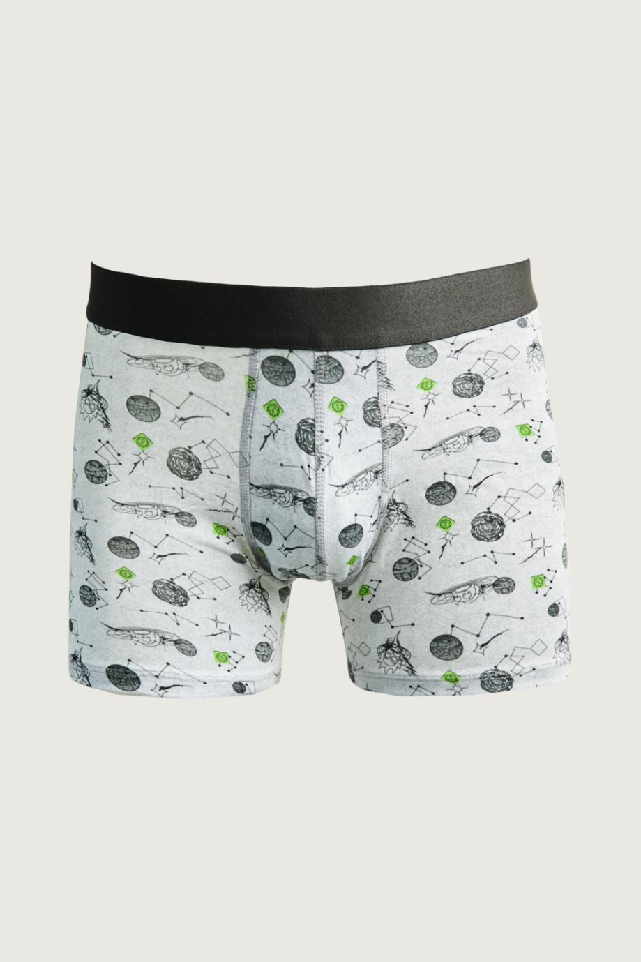 Bóxer gris brief-medio con estampado de Rick and Morty