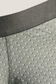 Bóxer gris oscuro estampado brief-medio en algodón