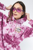 Buzo tie dye rosado de Chicas Superpoderosas con capota