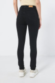 Jean jegging super tiro alto negro