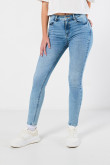 Jean Jegging tiro alto azul claro