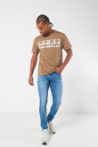 Jean tiro bajo súper skinny azul claro con ajuste ceñido