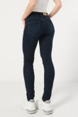 Jean jegging azul intenso con tiro alto y 5 bolsillos