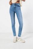 Jean azul claro jegging súper tiro alto con ajuste ceñido
