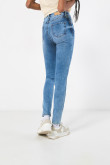 Jean azul claro jegging súper tiro alto con ajuste ceñido