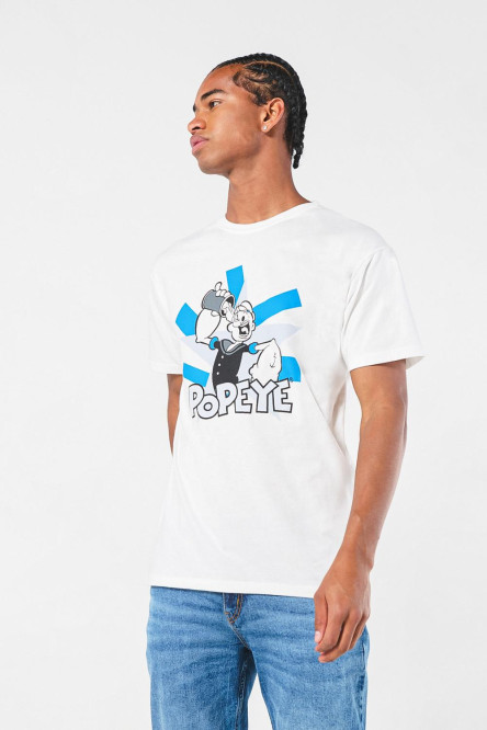 Camiseta manga corta con estampado de Popeye.