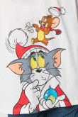 Camiseta manga corta con estampado en frente y espalda de Tom & Jerry