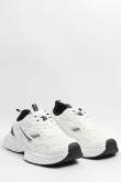 Tenis tipo deportivo color blanco con detalles en negro