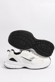 Tenis tipo deportivo color blanco con detalles en negro