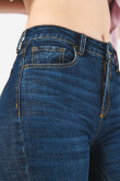 Jean tiro alto jegging azul  con ajuste ceñido y bolsillos