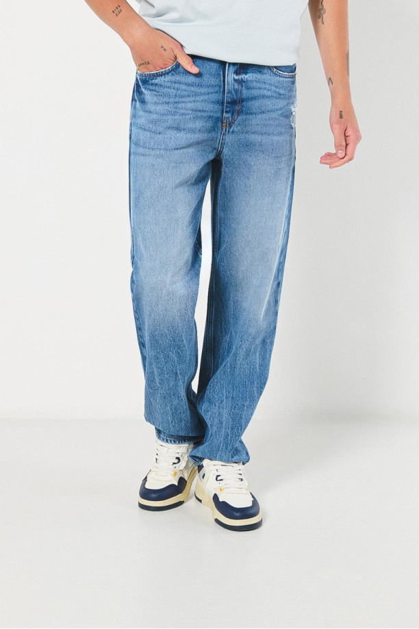 Jeans Ropa Para Hombre Vintage Jean 90´S Vintage Azul Con Tiro