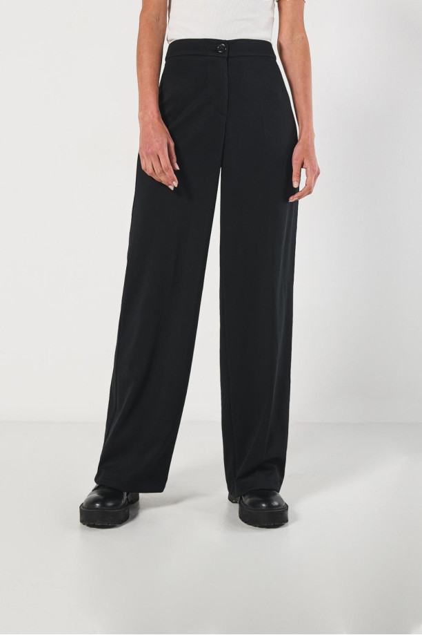 Pantalon Bota Recta Bota Recta Pantalones En Dril Stretch Pantalon