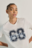 Camiseta manga corta de estampado de Basketball 68