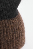 Gorro beanie, color doble acanalado.