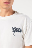 Camiseta manga corta con estampado de Yale.