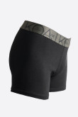 Bóxer brief-medio negro con cintura elástica y tiro medio