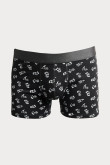 Bóxer brief-medio negro con estampados de Snoopy