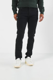 Jean tiro bajo skinny negro ceñido con cremallera