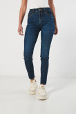 Jean azul oscuro jegging con bolsillos y ajuste ceñido