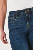 Jean azul oscuro jegging con bolsillos y ajuste ceñido