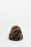 Gorro unicolor tejido con diseños militares