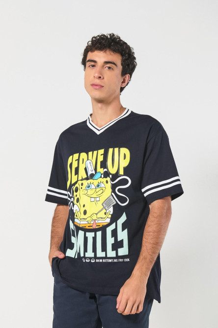 Camiseta manga corta con estampado de Bob Sponja