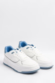 Tenis unicolores casuales con suelas planas y perforaciones