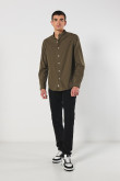 Camisa cuello neru manga larga en slim fit