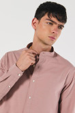 Camisa cuello neru manga larga en slim fit