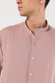 Camisa cuello neru manga larga en slim fit