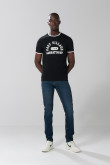 Jean tiro bajo azul oscuro tipo slim con ajuste ceñido