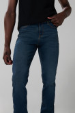 Jean tiro bajo azul oscuro tipo slim con ajuste ceñido