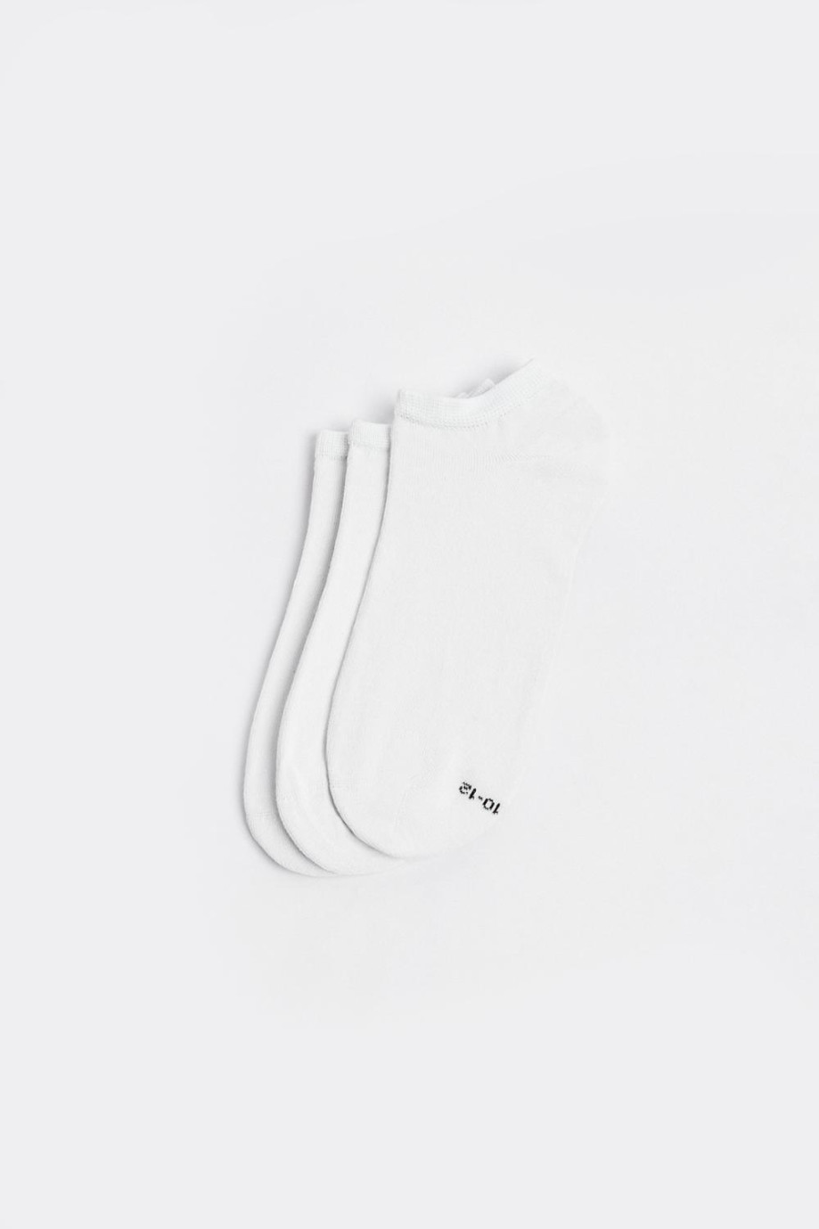 Paquete X3 de medias blancas tobilleras con elástico