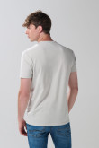 Camiseta college deportiva kaki con manga corta