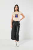Camiseta kaki clara en rib manga corta de la Reina Malvada