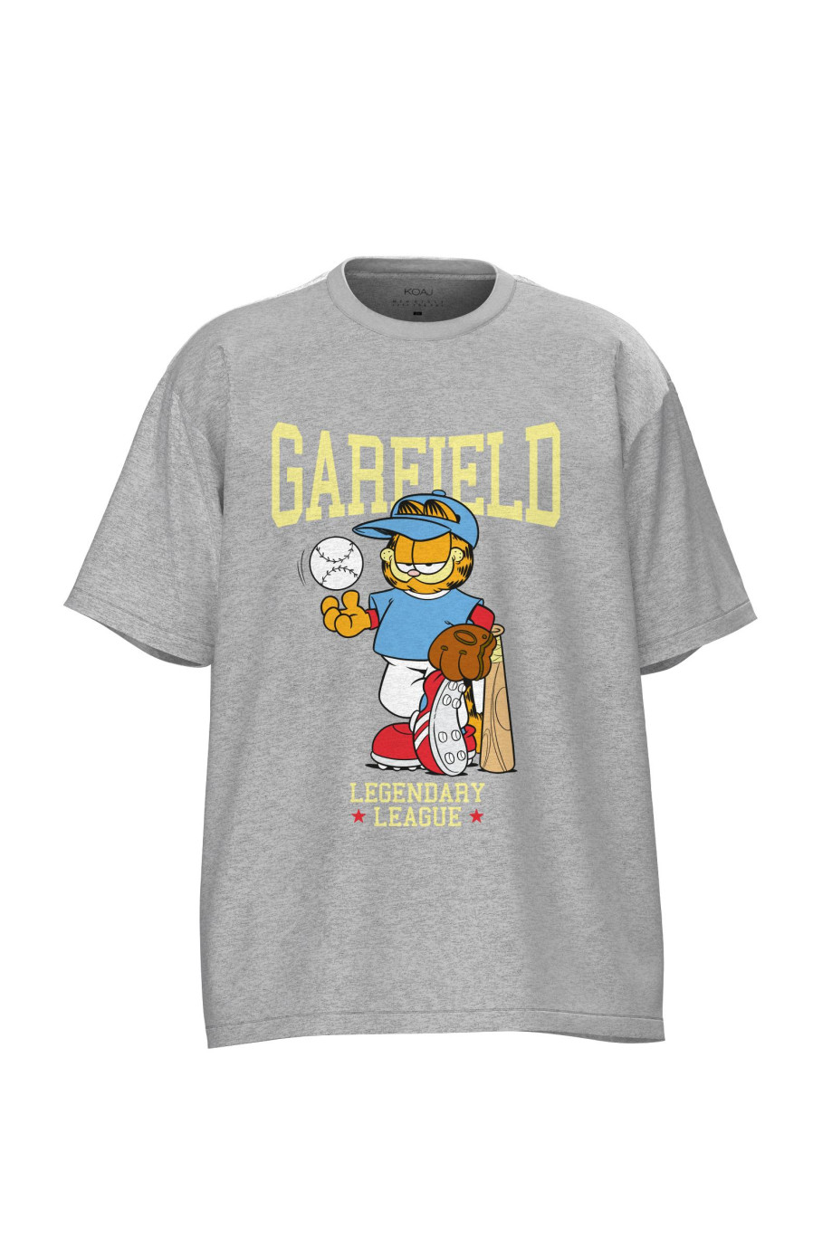 Camiseta unicolor oversize de Garfield manga corta