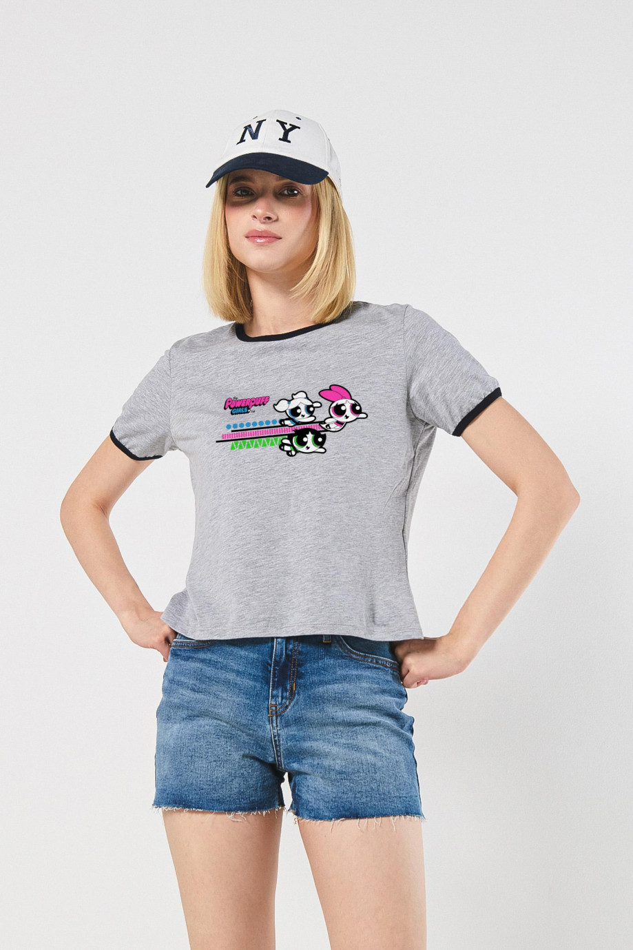 Camiseta unicolor de Chicas Superpoderosas manga corta