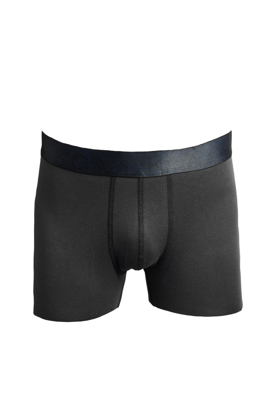 Bóxer gris oscuro midway brief-largo en algodón