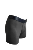 Bóxer gris oscuro midway brief-largo en algodón