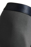 Bóxer gris oscuro midway brief-largo en algodón