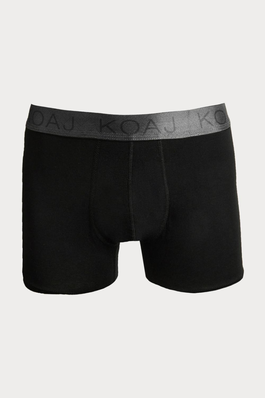 Bóxer midway brief-largo negro con costuras planas