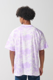 Camiseta de Coca-Cola crema tie dye manga corta