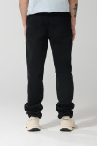 Jean 90´S bota recta negro con tiro bajo y bolsillos