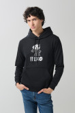 Buzo de Félix el Gato negro con bolsillo y capota