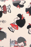 Cosmetiquera kaki clara de Mafalda con cremallera