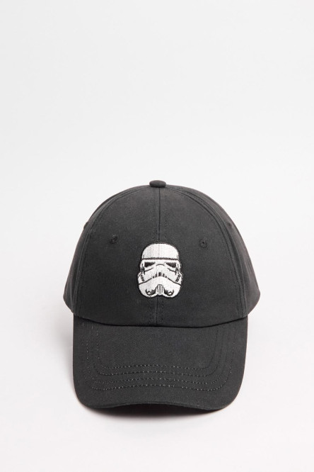 Cachucha beisbolera negra con bordado de Star Wars