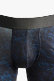 Bóxer brief-medio azul intenso estampado con elástico